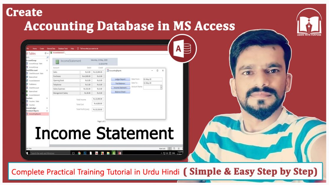 Read more about the article How to Make Income Statement in MS Access 1||Professional Accounting Database Urdu Hindi Tutorial P8